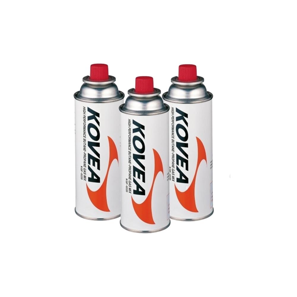 Баллон газовый цанговый KOVEA Nozzle type gas 220 г комплект 3 шт.