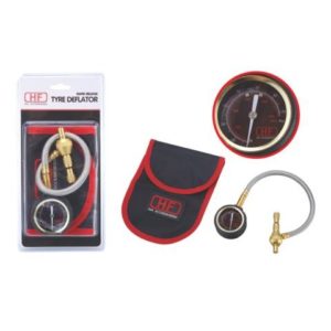 Манометр с дефлятором для быстрого спускания шин аналоговый (стрелочный)